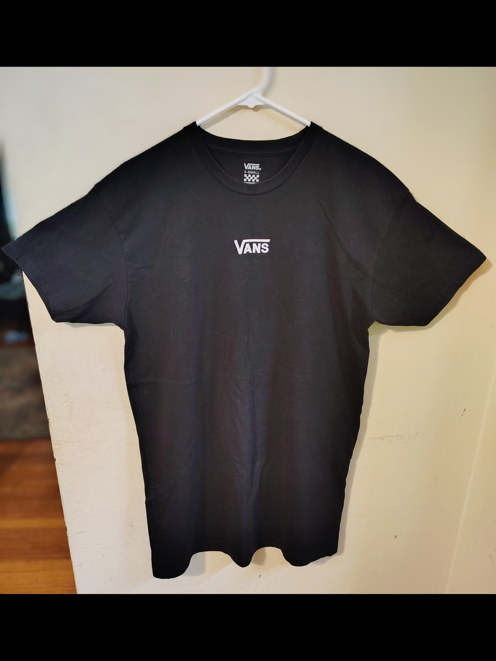 Vans Tshirt XS  Black Logo T-Shirt dress